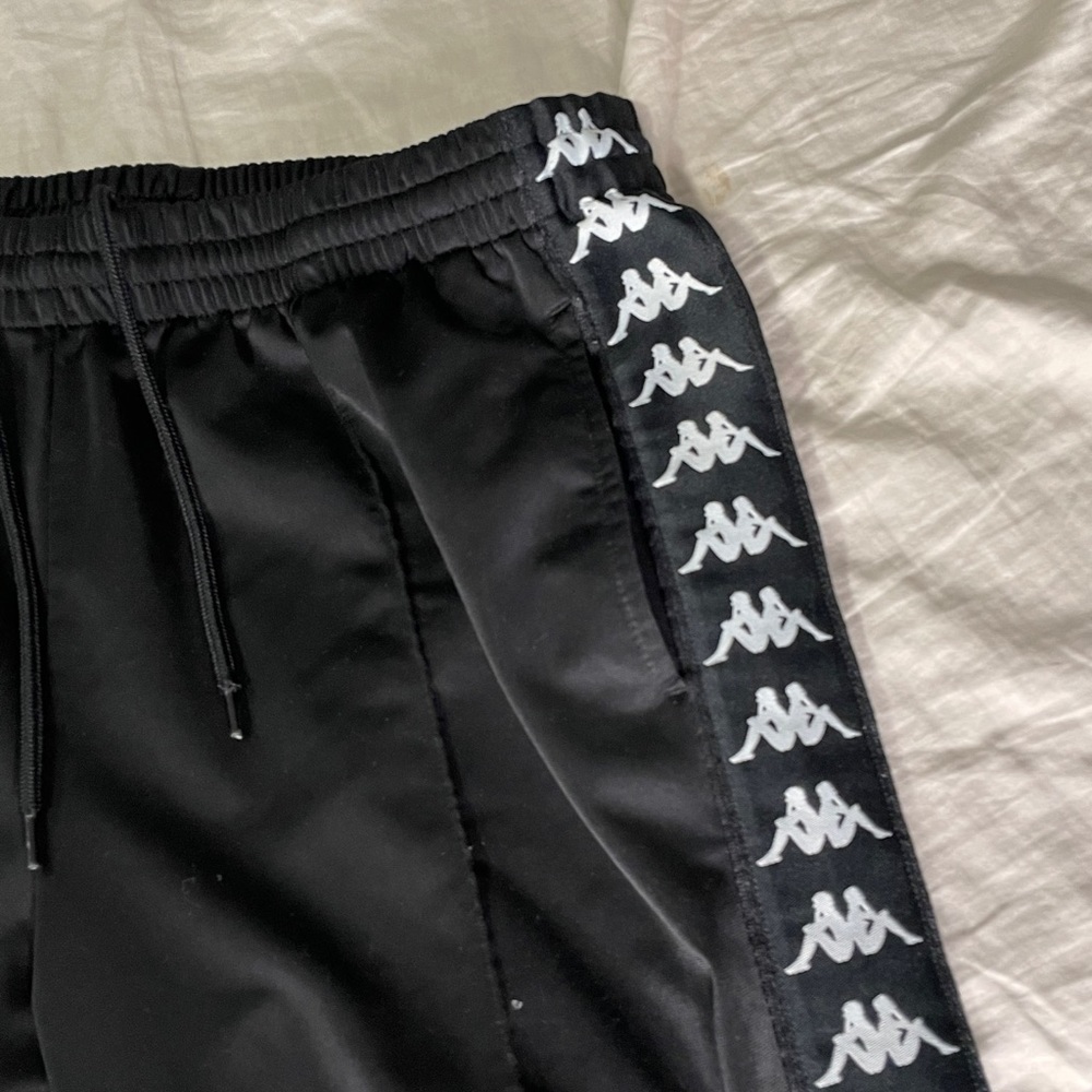 black kappa track pants